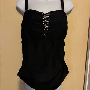 Yonique Elegant Black One-piece